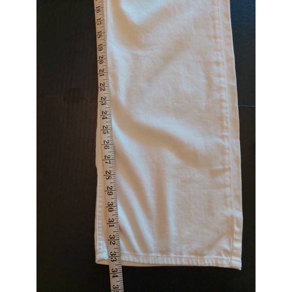 7 For All Mankind White Boot Cut Jeans Versatile Style - Picture 6 of 9